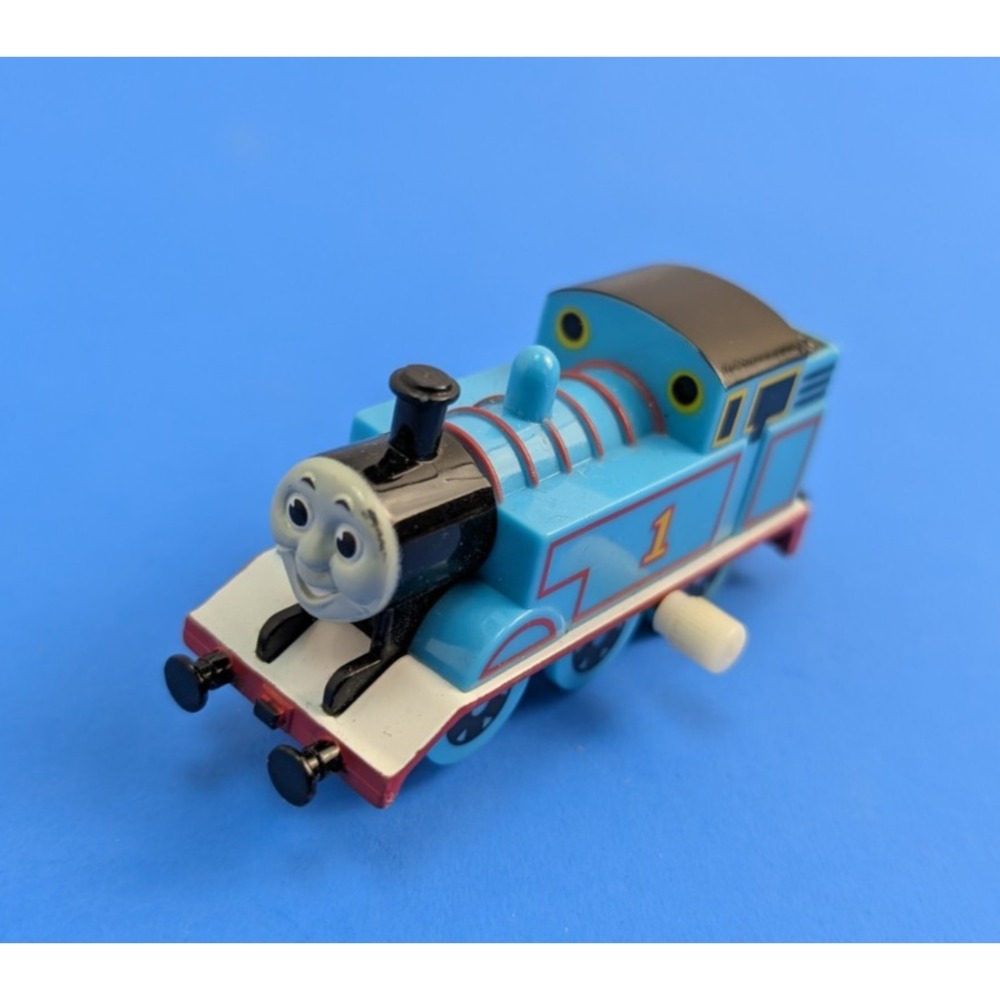 2004 Gullane DecoPac Wind Up Thomas the Tank Engine Train Blue Train Toy